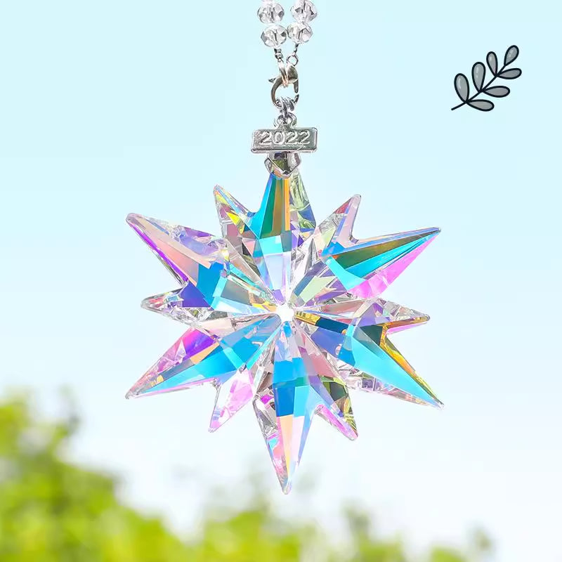 Christmas Tree Decorations, Hanging Ornaments, Heart Sun Catcher, Light Cube Prism, Colorful Hanging Glass Prism, Cosmic Refraction Birthday Gift