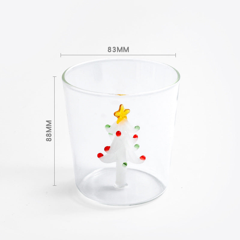 Clearance Sale at a Low Price! Flawless and Adorable Cartoon Christmas Glass Cup – Perfect Christmas Gift, Straw Not Included – Limited Stock, Don’t Miss Out!