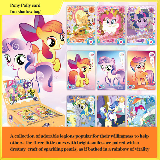 10 paquets de 50 cartes Carte de déballage Pack de films amusants My Little Pony. Porte-carte(+ livret de collection)