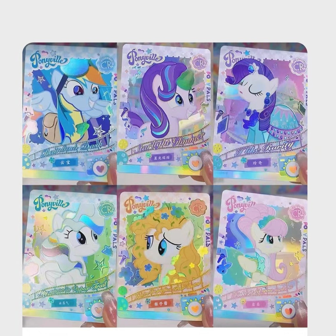 10 paquets de 50 cartes Carte de déballage Pack de films amusants My Little Pony. Porte-carte(+ livret de collection)