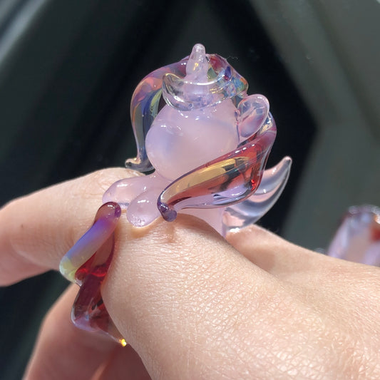 A Princess Cadence  Handmade Glass ring