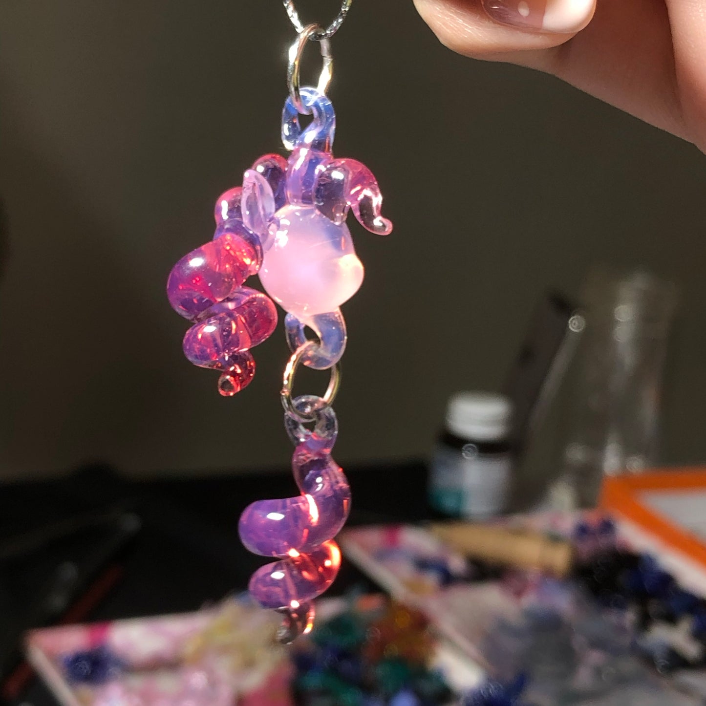 MLP pinkie pie  Handmade Necklace.