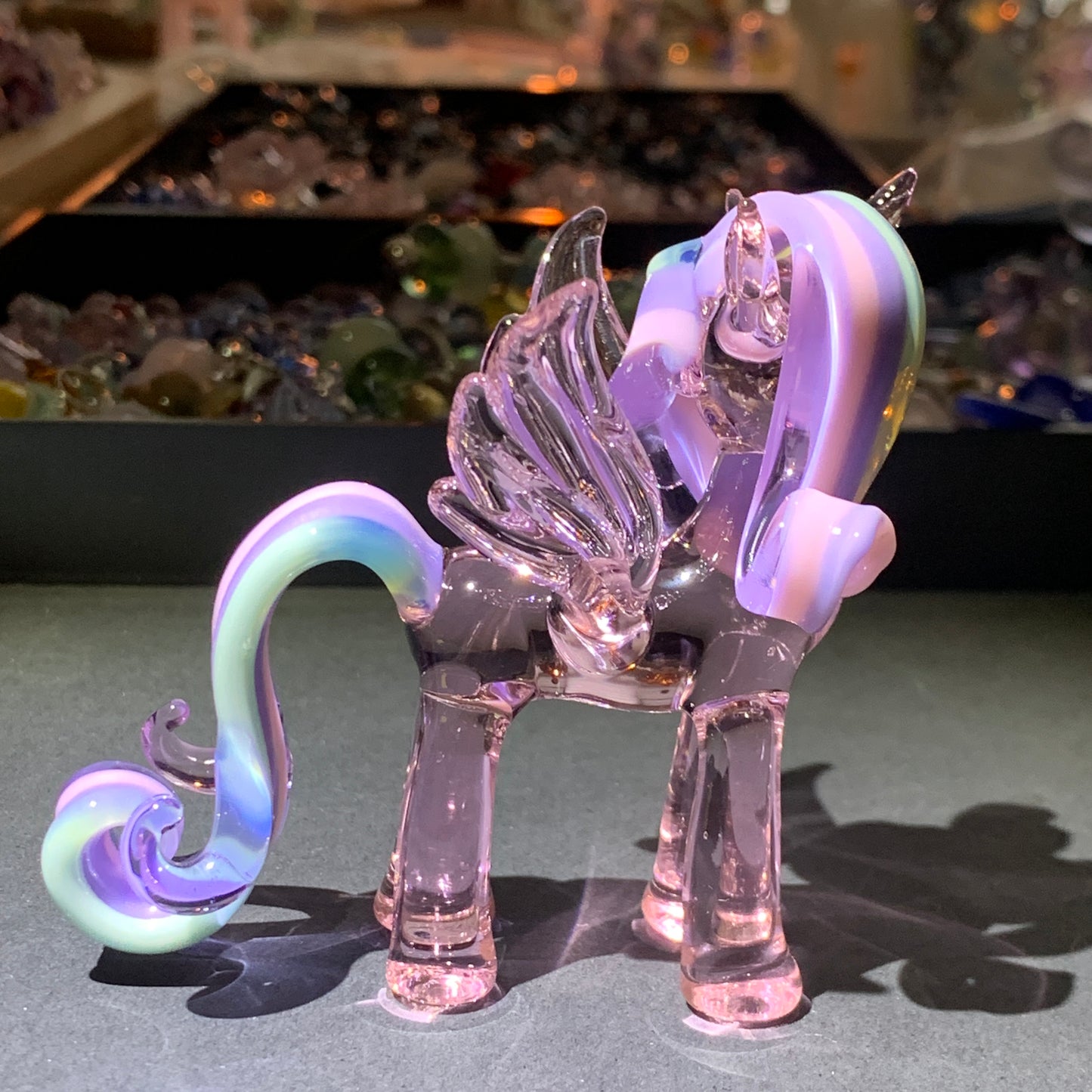 1 MLP Flurry Heart  Handmade glass figurine.