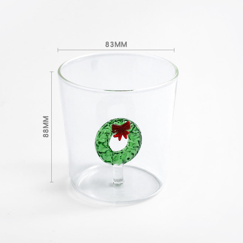 Clearance Sale at a Low Price! Flawless and Adorable Cartoon Christmas Glass Cup – Perfect Christmas Gift, Straw Not Included – Limited Stock, Don’t Miss Out!